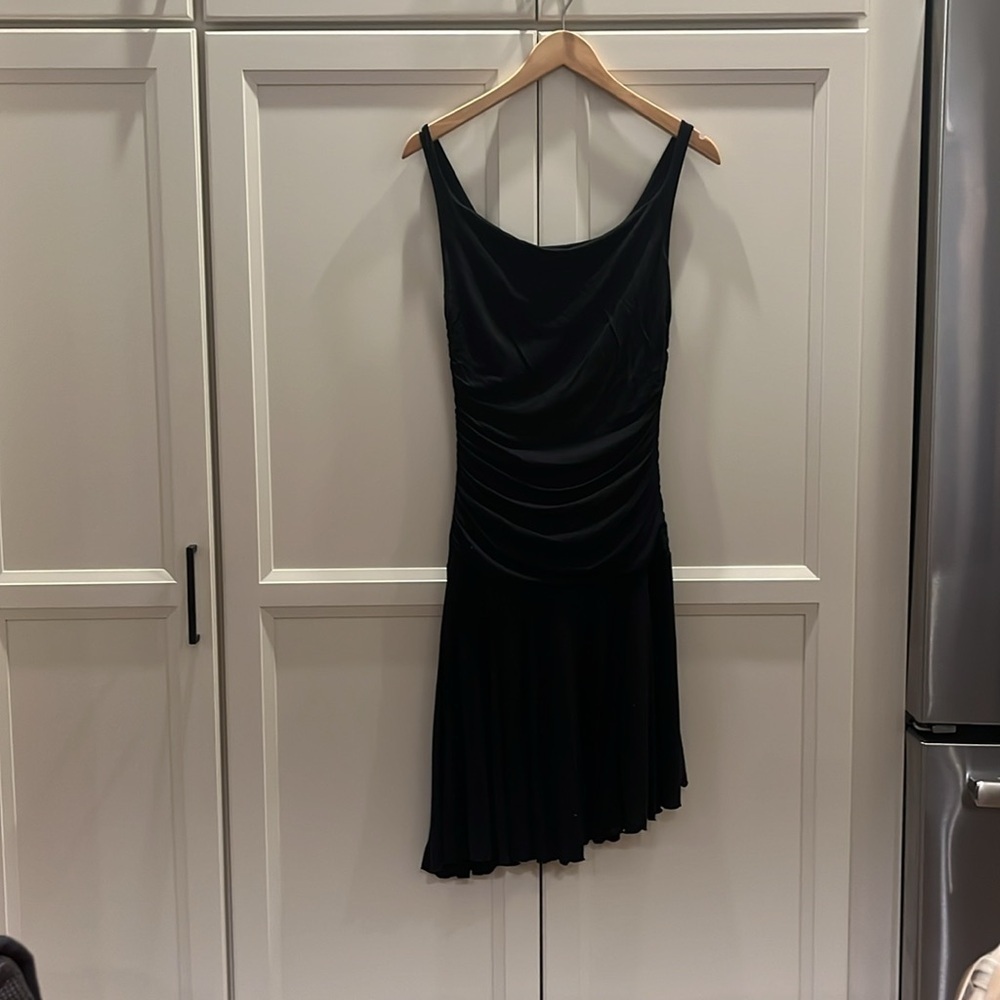 TO THE MAX black asymmetrical dress, size small